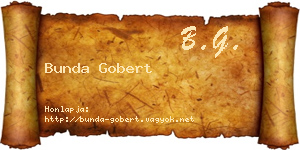 Bunda Gobert névjegykártya